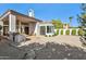 Private backyard with gravel and mature landscaping at 7705 E Doubletree Ranch Rd # 55, Scottsdale, AZ 85258