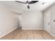 Bright living room featuring hardwood floors and a ceiling fan at 874 E Tyson St, Chandler, AZ 85225