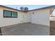 Small concrete patio area off the house at 874 E Tyson St, Chandler, AZ 85225