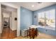 Small breakfast nook with built-in bench seating and window view at 8805 W Windrose Dr, Peoria, AZ 85381