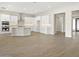 Modern kitchen featuring white cabinets and a large island at 10229 N 177Th Dr, Waddell, AZ 85355