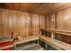 Traditional sauna with wooden benches at 114 W Adams St # 203, Phoenix, AZ 85003