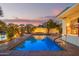 Relaxing pool area with sunset view at 1321 E Bayview Dr, Tempe, AZ 85283