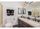 Bathroom boasts double vanity and updated fixtures at 1822 S 39Th St # 104, Mesa, AZ 85206