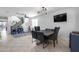 Dining area with a table for six and view of staircase at 21269 W Haven Dr, Buckeye, AZ 85396