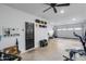 Garage with storage and a workbench at 21269 W Haven Dr, Buckeye, AZ 85396