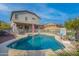 Inviting backyard pool with a basketball hoop at 21269 W Haven Dr, Buckeye, AZ 85396