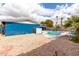 Relaxing kidney shaped pool with rock landscaping at 2643 E Boise St, Mesa, AZ 85213