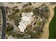High-angle view of the property and surrounding landscape at 34587 N Ironwood Rd, Scottsdale, AZ 85266