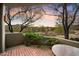 Brick patio with desert landscape views at 34587 N Ironwood Rd, Scottsdale, AZ 85266