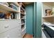 Storage room with shelving and a printer at 34587 N Ironwood Rd, Scottsdale, AZ 85266