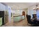 Spacious kitchen with a large island and hardwood floors at 4222 E Mclellan Cir # 7, Mesa, AZ 85205