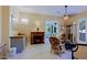 Elegant living room with fireplace and seating area at 4222 E Mclellan Cir # 7, Mesa, AZ 85205