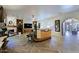Spacious living room with hardwood floors and a cozy fireplace at 4222 E Mclellan Cir # 7, Mesa, AZ 85205