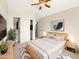 Spacious bedroom with double closets and ceiling fan at 4350 E Longhorn St, San Tan Valley, AZ 85140