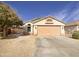 One-story house with a two-car garage and landscaped yard at 4350 E Longhorn St, San Tan Valley, AZ 85140