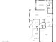 One-story floor plan showcasing a 2-bedroom, 2-bath home with garage and open living areas at 4350 E Longhorn St, San Tan Valley, AZ 85140