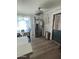 Eat-in kitchen with stainless steel appliances and brick wall at 524 W Fairway Dr # 12, Mesa, AZ 85201