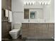 Modern bathroom with double vanity and walk-in shower at 7120 E Kierland Blvd # 218, Scottsdale, AZ 85254