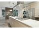 Modern kitchen with stainless steel appliances and island at 7120 E Kierland Blvd # 218, Scottsdale, AZ 85254