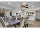 Dining area with table and chairs, open to kitchen at 1142 E Westchester Dr, Tempe, AZ 85283