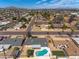 Aerial view showcasing the home's location and neighborhood at 1209 E Marigold Ln, Tempe, AZ 85288