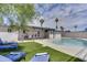 Backyard oasis with pool and lounge chairs at 1209 E Marigold Ln, Tempe, AZ 85288