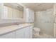 Clean bathroom with white vanity and shower at 1416 S Lawther Dr, Apache Junction, AZ 85120