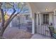 Cozy patio area with wrought iron gate and seating at 1703 E Laguna Dr, Tempe, AZ 85282