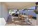 Outdoor patio with seating area and built-in BBQ at 1703 E Laguna Dr, Tempe, AZ 85282