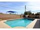 Backyard pool with a play area and covered seating area at 1905 W 2Nd St, Mesa, AZ 85201