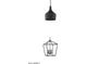 Elegant black pendant lighting with a geometric cage and candelabra bulbs, plus a modern black pendant light at 22708 E Lords Way, Queen Creek, AZ 85142