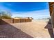 Large backyard with gravel and a block wall at 2355 N Oakmont Ln, Casa Grande, AZ 85122