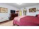 Bright bedroom with a king bed and ample closet space at 25227 S Mohawk Dr, Sun Lakes, AZ 85248