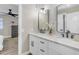 Elegant bathroom with double vanity and modern fixtures at 25802 N Hackberry Dr, Phoenix, AZ 85083