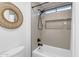 Clean bathroom with updated shower and tile at 25802 N Hackberry Dr, Phoenix, AZ 85083