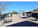 Spacious backyard with a fountain and seating area at 3502 N 22 St, Phoenix, AZ 85016