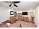 Main bedroom with wood furniture and a TV at 3502 N 22 St, Phoenix, AZ 85016