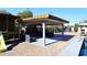 Outdoor patio with seating and fireplace at 3502 N 22 St, Phoenix, AZ 85016