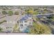 Aerial view of house, pool, and solar panels at 3729 E Donald Dr, Phoenix, AZ 85050