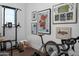 Home gym with exercise equipment and inspirational decor at 3837 E Heatherbrae Dr, Phoenix, AZ 85018