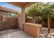 Covered patio with built-in bar and pergola at 4723 W Gelding Dr, Glendale, AZ 85306