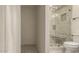 Updated bathroom with a glass shower and built-in bench at 4800 N 68Th St # 264, Scottsdale, AZ 85251