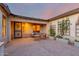 Cozy courtyard with seating area and planters at 4914 W Comanche Dr, Eloy, AZ 85131