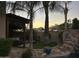 Relaxing patio area with fire pit and seating area at 6502 N 81St Pl, Scottsdale, AZ 85250