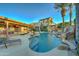 Relaxing pool area with a waterfall feature at 6502 N 81St Pl, Scottsdale, AZ 85250