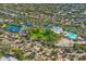 Large community pool, tennis courts and clubhouse at 7257 E Visao Dr, Scottsdale, AZ 85266