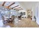 Elegant dining room features hardwood floors and a large window at 7257 E Visao Dr, Scottsdale, AZ 85266