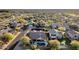 Aerial view of a house with a pool in a luxury community at 7920 E Sierra Morena E Cir, Mesa, AZ 85207