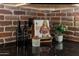 Kitchen counter with cookbook holder and decorative items at 8235 E Glenrosa Ave, Scottsdale, AZ 85251